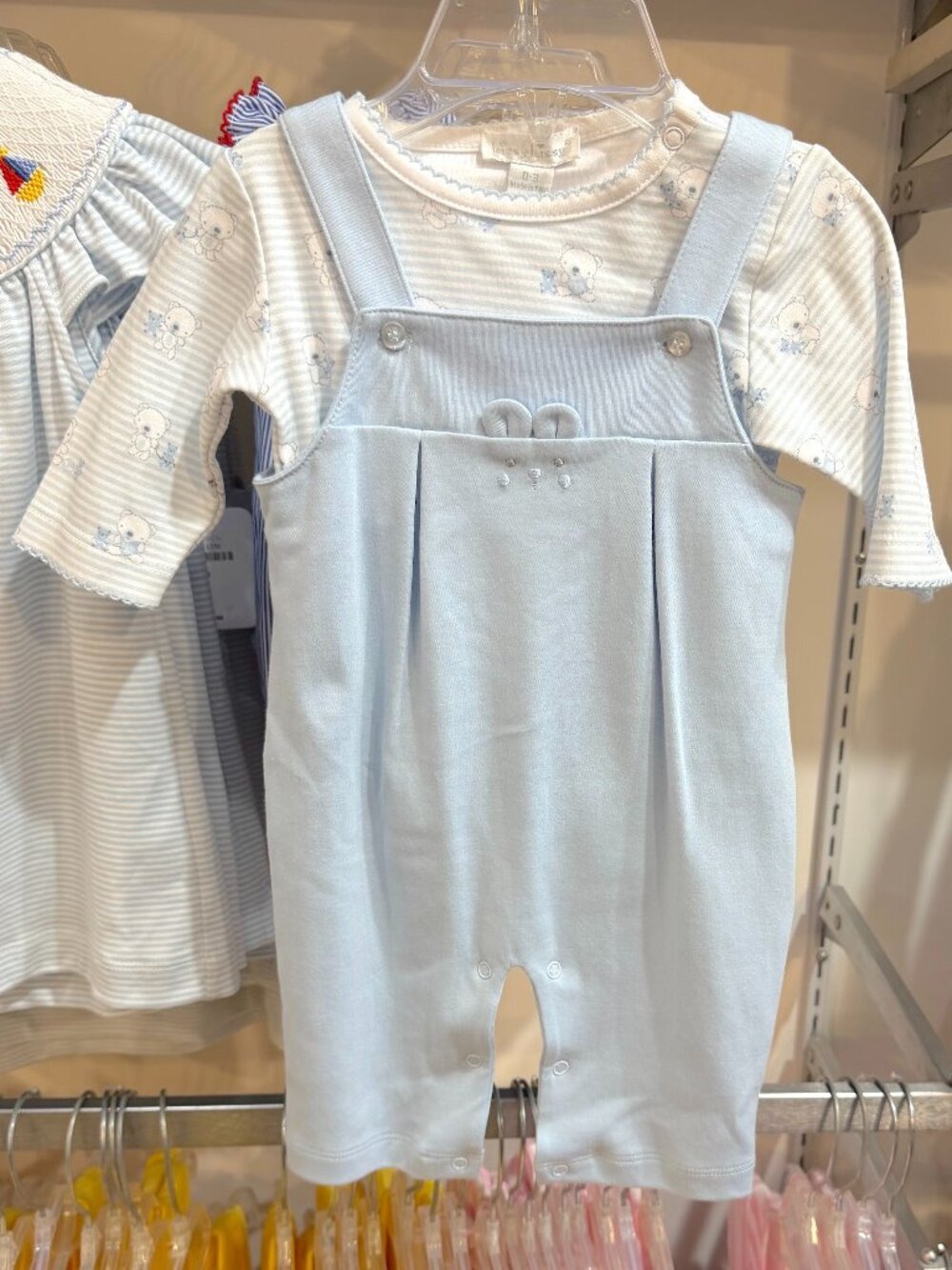 Kissy Kissy Beary Overall Set 0-3M